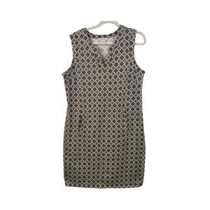 Womens 100% Cotton Sleeveless Knit Dress Liz Claiborne Sz M Knee Length